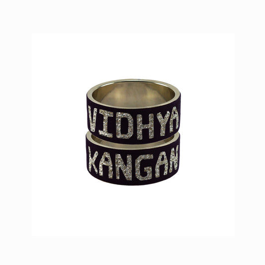 Print Your Name on Brass Bangle (Pack Of 2) (sku-ban5535)