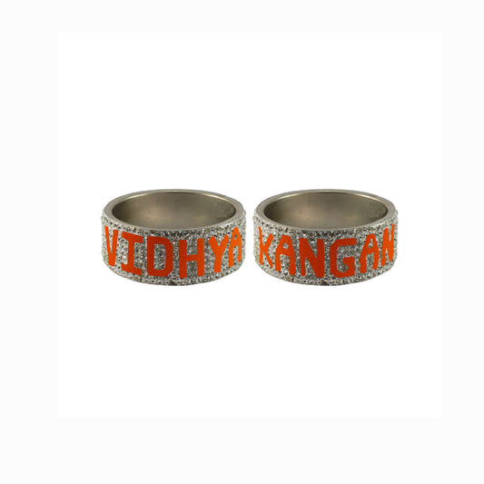 Print Your Name on Brass Bangle (Pack Of 2) (sku-ban5539)