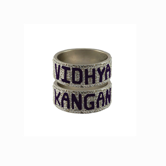 Print Your Name on Brass Bangle (Pack Of 2) (sku-ban5540)