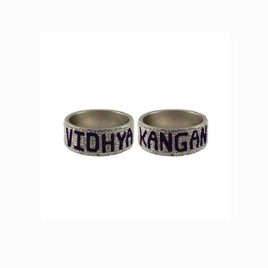 Print Your Name on Brass Bangle (Pack Of 2) (sku-ban5540)