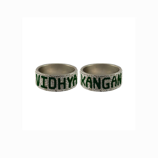 Print Your Name on Brass Bangle (Pack Of 2) (sku-ban5541)