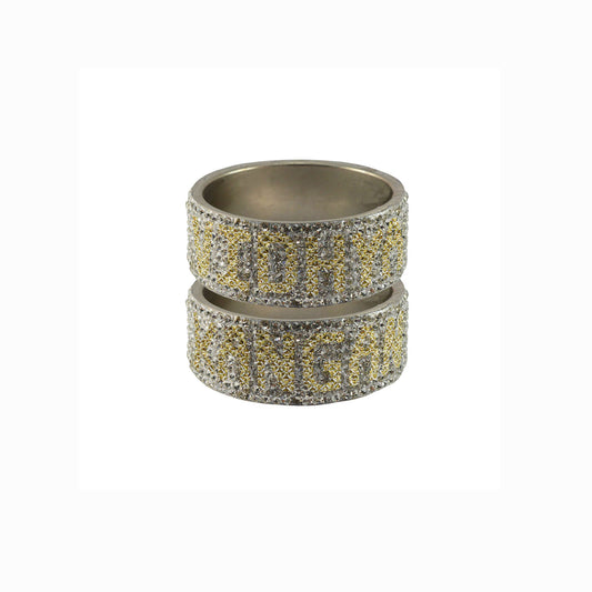 Print Your Name on Brass Bangle (Pack Of 2) (sku-ban5542)