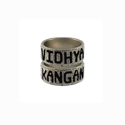 Print Your Name on Brass Bangle (Pack Of 2) (sku-ban5543)