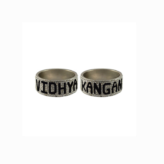 Print Your Name on Brass Bangle (Pack Of 2) (sku-ban5543)