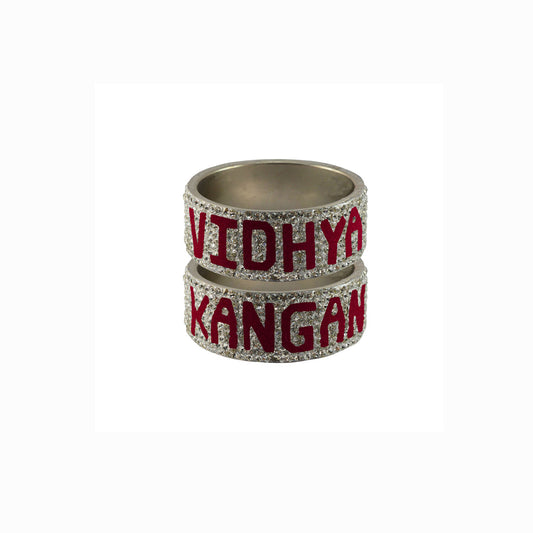 Print Your Name on Brass Bangle (Pack Of 2) (sku-ban5546)