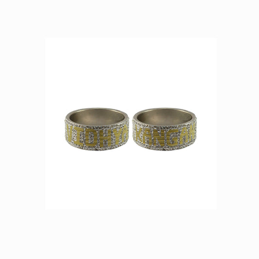 Print Your Name on Brass Bangle (Pack Of 2) (sku-ban5548)