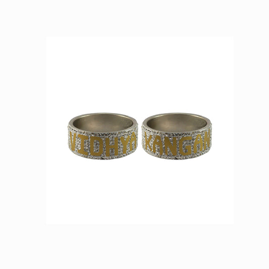 Print Your Name on Brass Bangle (Pack Of 2) (sku-ban5549)