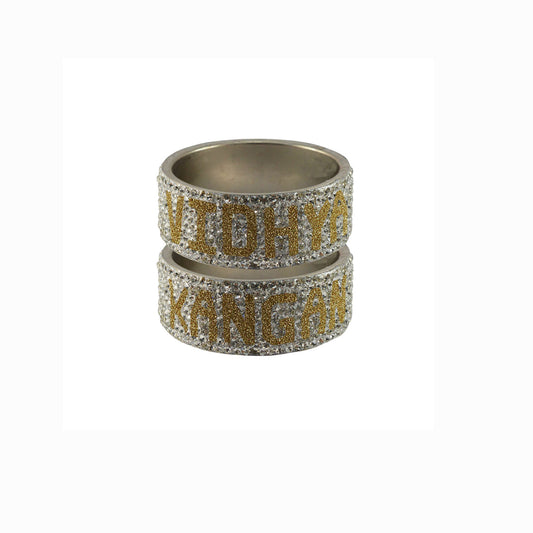 Print Your Name on Brass Bangle (Pack Of 2) (sku-ban5550)