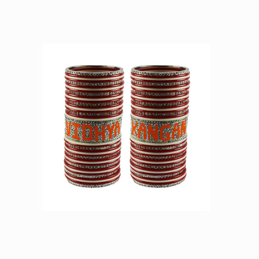 Print Your Name on Brass Bangle Set (Pack Of 78) (sku-ban5551)