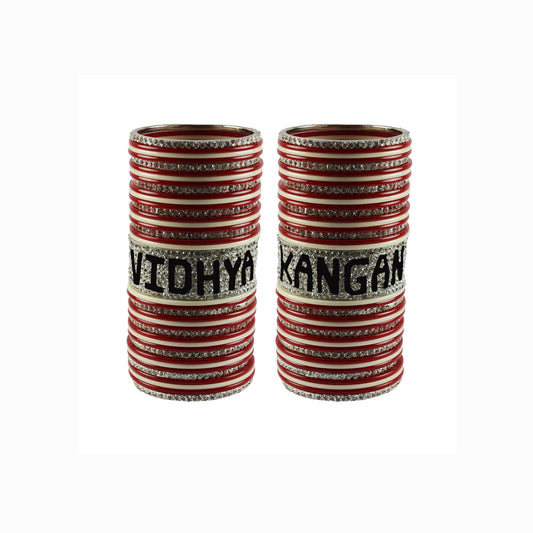 Print Your Name on Brass Bangle Set (Pack Of 78) (sku-ban5555)