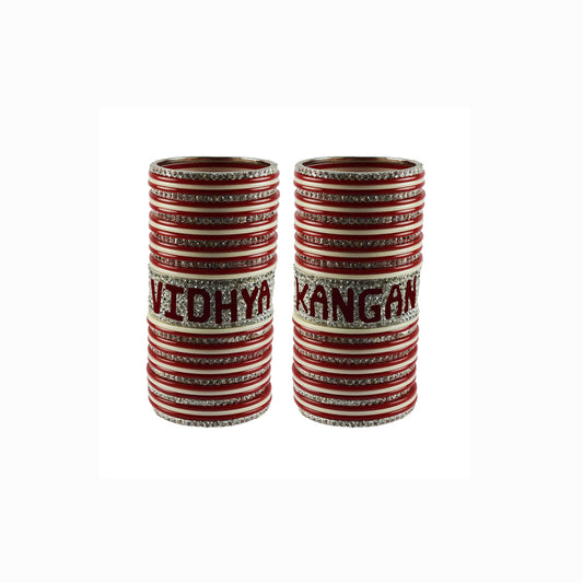 Print Your Name on Brass Bangle Set (Pack Of 78) (sku-ban5556)