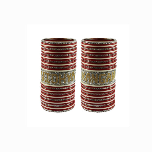 Print Your Name on Brass Bangle Set (Pack Of 78) (sku-ban5563)