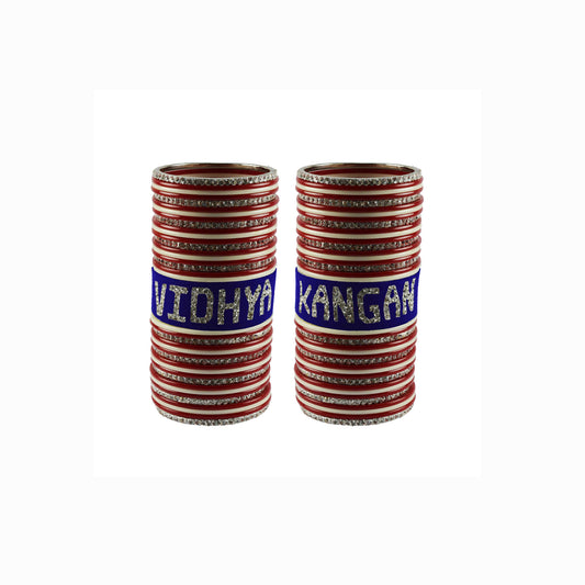 Print Your Name on Brass Bangle Set (Pack Of 78) (sku-ban5569)