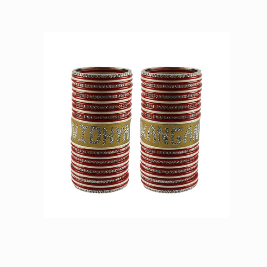 Print Your Name on Brass Bangle Set (Pack Of 78) (sku-ban5574)