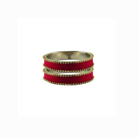 Rani Plain  Brass Bangle With Extra Large Size  (Pack Of 2) (sku-ban5590)