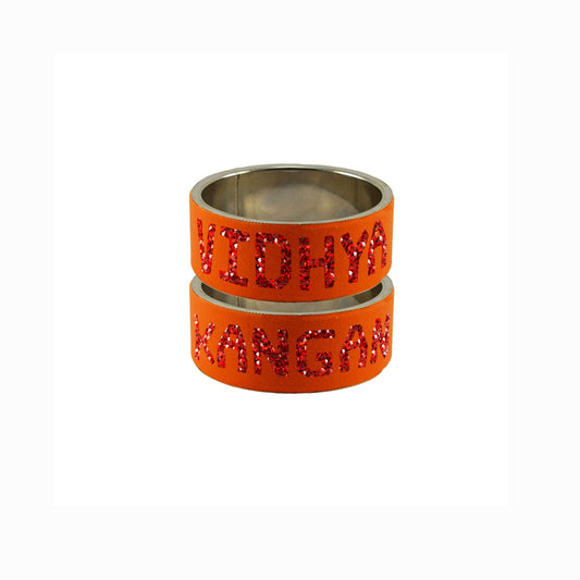 Print Your Name on Brass Bangle (Pack Of 2) (sku-ban5622)