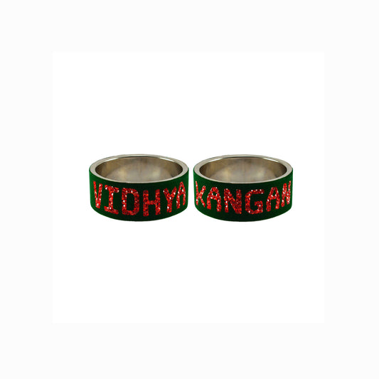 Print Your Name on Brass Bangle (Pack Of 2) (sku-ban5624)