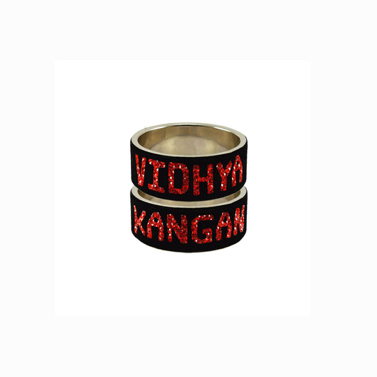 Print Your Name on Brass Bangle (Pack Of 2) (sku-ban5626)