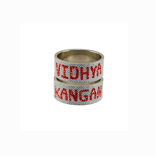 Print Your Name on Brass Bangle (Pack Of 2) (sku-ban5627)