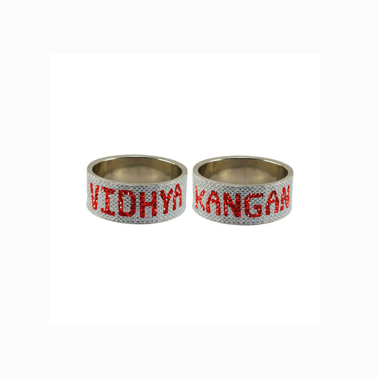Print Your Name on Brass Bangle (Pack Of 2) (sku-ban5627)