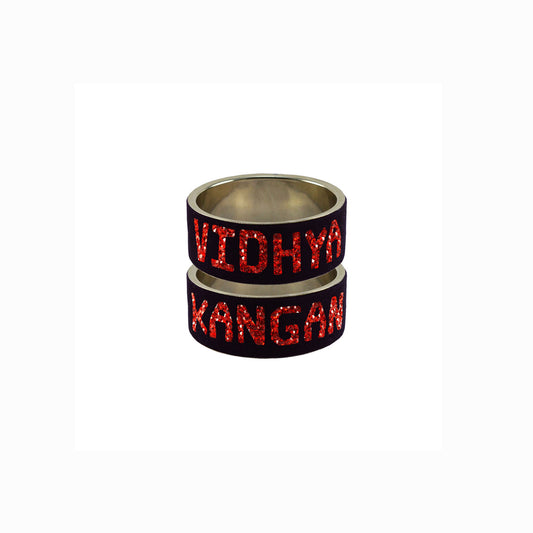Print Your Name on Brass Bangle (Pack Of 2) (sku-ban5629)