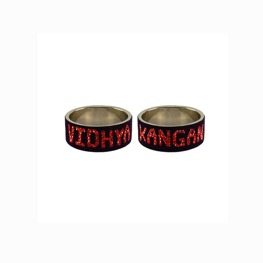 Print Your Name on Brass Bangle (Pack Of 2) (sku-ban5629)