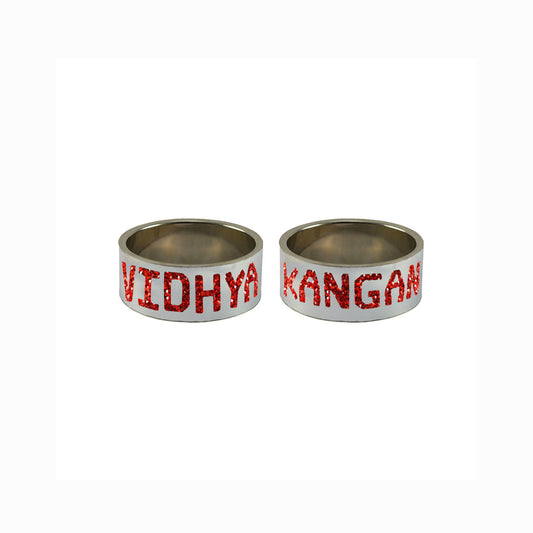 Print Your Name on Brass Bangle (Pack Of 2) (sku-ban5630)
