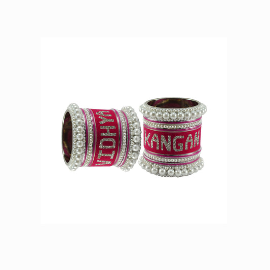 Print Your Name on Brass Bangle Set (Pack Of 18) (sku-ban6054)