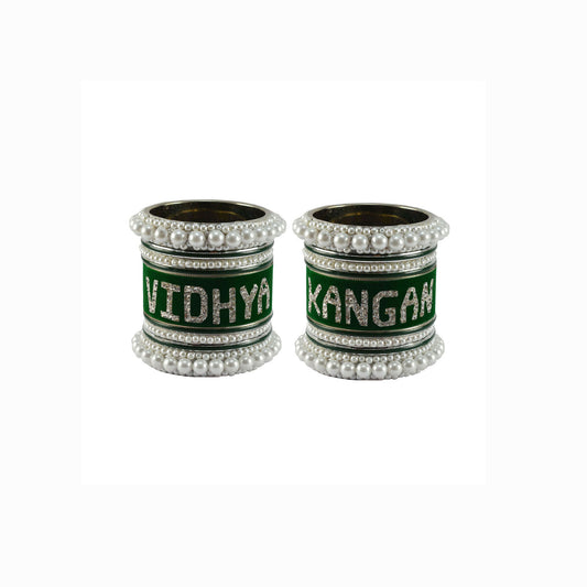Print Your Name on Brass Bangle Set (Pack Of 18) (sku-ban6055)