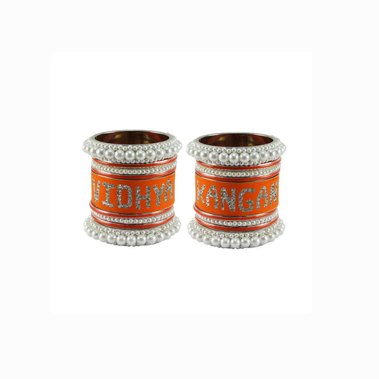 Print Your Name on Brass Bangle Set (Pack Of 18) (sku-ban6056)