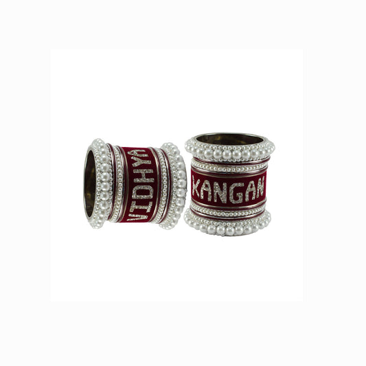 Print Your Name on Brass Bangle Set (Pack Of 18) (sku-ban6057)