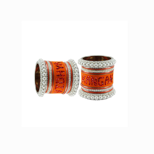 Print Your Name on Brass Bangle Set (Pack Of 18) (sku-ban6064)