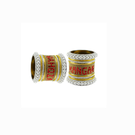 Print Your Name on Brass Bangle Set (Pack Of 18) (sku-ban6066)