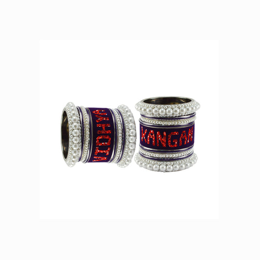 Print Your Name on Brass Bangle Set (Pack Of 18) (sku-ban6068)