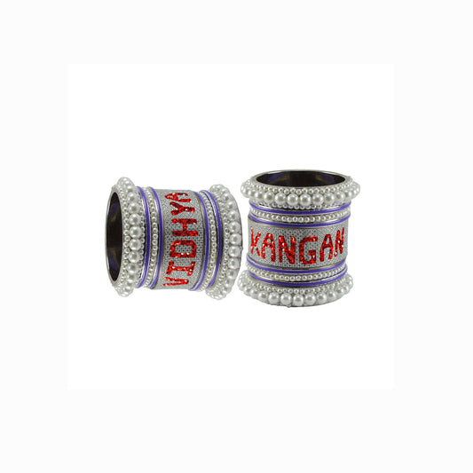 Print Your Name on Brass Bangle Set (Pack Of 18) (sku-ban6069)