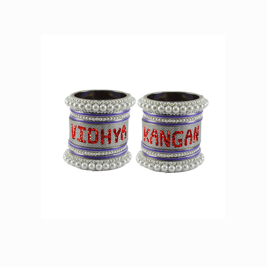 Print Your Name on Brass Bangle Set (Pack Of 18) (sku-ban6069)