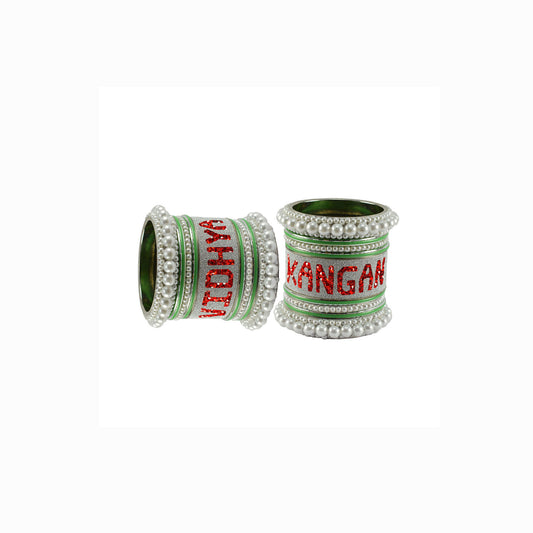 Print Your Name on Brass Bangle Set (Pack Of 18) (sku-ban6073)