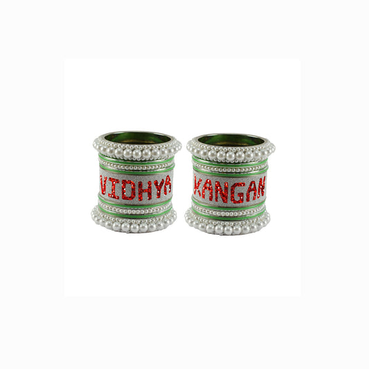 Print Your Name on Brass Bangle Set (Pack Of 18) (sku-ban6073)