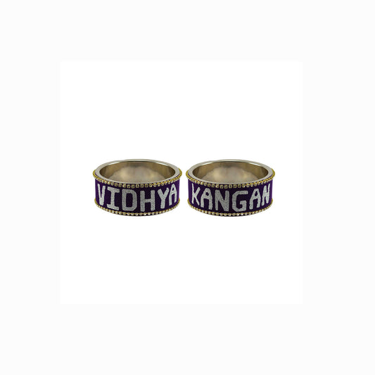 Print Your Name on Brass Bangle Pack Of-2 (sku-ban6573)