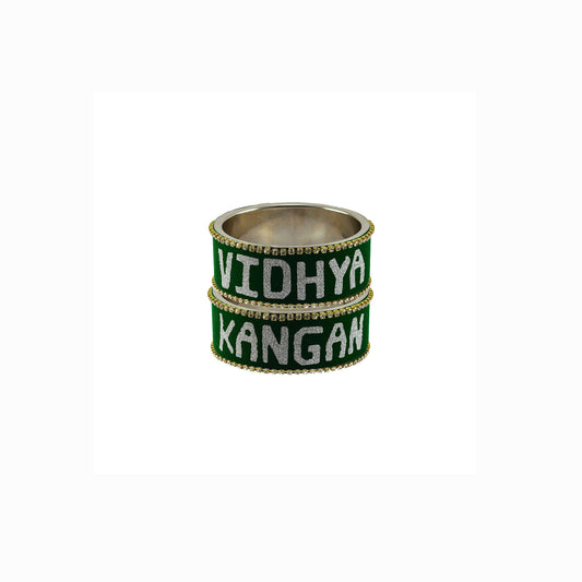 Print Your Name on Brass Bangle Pack Of-2 (sku-ban6574)