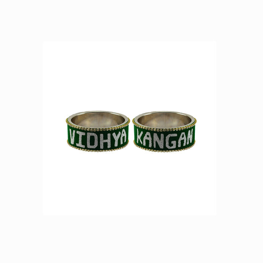 Print Your Name on Brass Bangle Pack Of-2 (sku-ban6574)