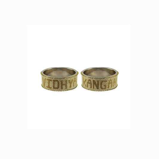 Print Your Name on Brass Bangle Pack Of-2 (sku-ban6587)