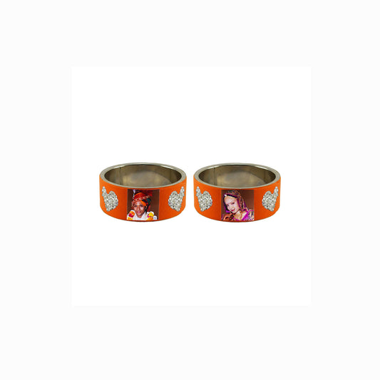 Print Your Photo on Brass Bangle Pack Of-2 (sku-ban6696)