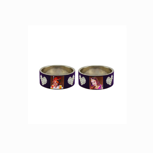 Print Your Photo on Brass Bangle Pack Of-2 (sku-ban6697)