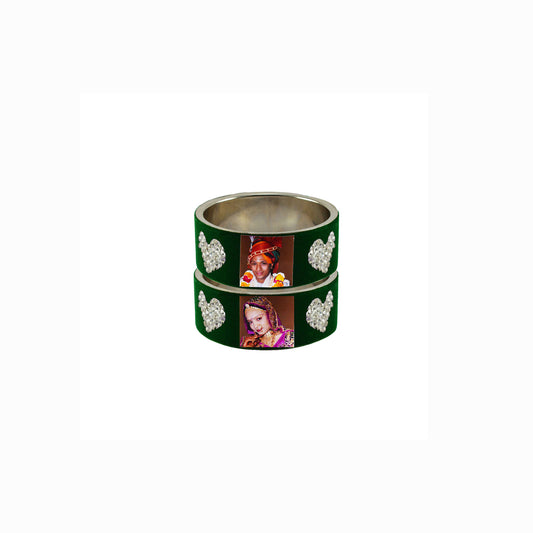 Print Your Photo on Brass Bangle Pack Of-2 (sku-ban6698)