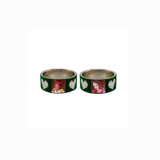 Print Your Photo on Brass Bangle Pack Of-2 (sku-ban6698)