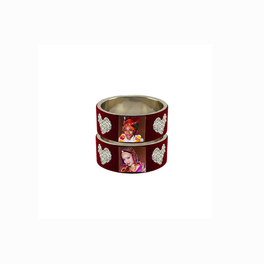 Print Your Photo on Brass Bangle Pack Of-2 (sku-ban6701)