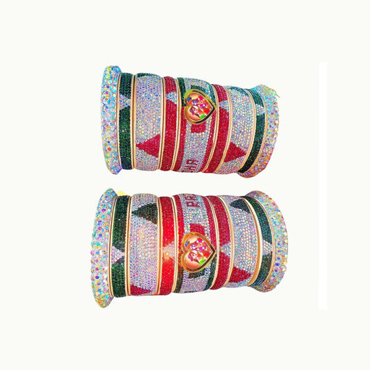 Print Your Name and photo on Bangle  Pack Of -18 (sku-bans29717) (15+A)