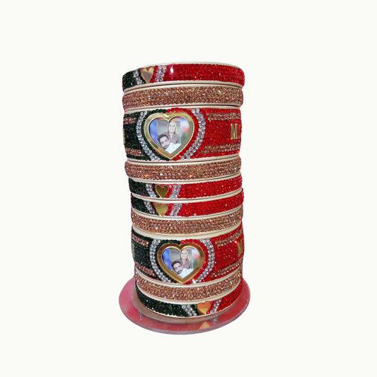 Print Your Name and photo on Bangle  Pack Of -10 (sku-bans29723) (5+A)