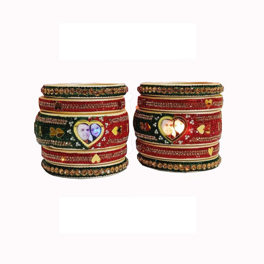Print Your Name and photo on Bangle  Pack Of -10 (sku-bans29726) (5+A)
